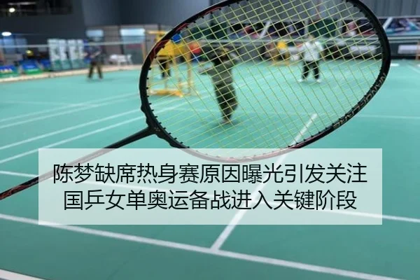 陈梦缺席热身赛原因曝光引发关注 国乒女单奥运备战进入关键阶段